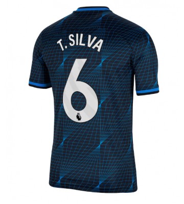 Chelsea Thiago Silva #6 Replika Udebanetrøje 2023-24 Kortærmet